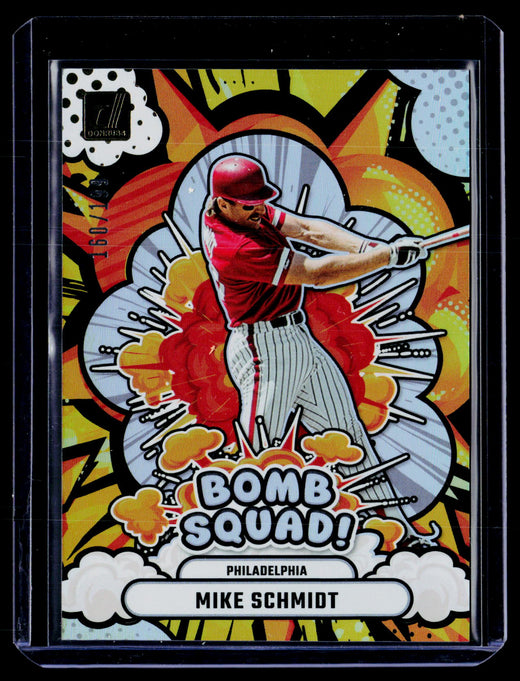 2025 Panini Donruss Baseball Bomb Squad Mike Schmidt #20 /199 - front