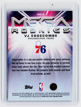 2025 Topps Bowman Chrome MESA Rookies MR-3 VJ Edgecombe RC Philadelphia 76ers - back