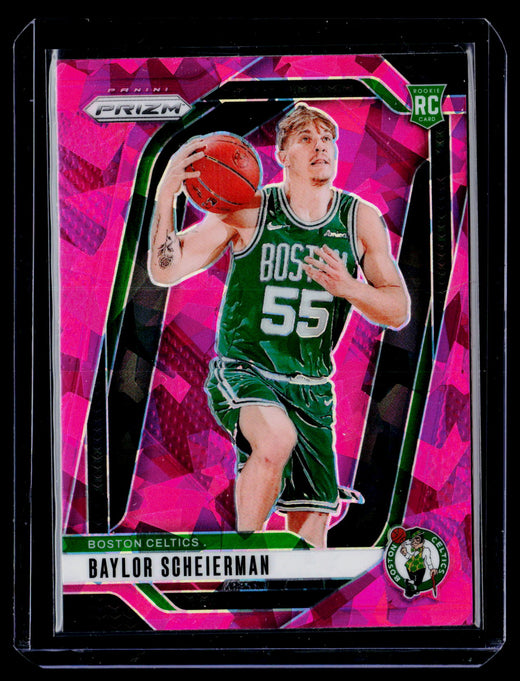 2024-25 Panini Prizm Basketball Baylor Scheierman Rookie Card #236 Boston Celtics - front