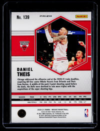 2020-21 Panini Mosaic Basketball Daniel Theis Red Wave #139 Chicago Bulls - back
