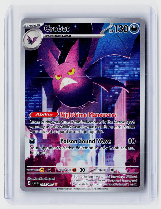 Crobat 093/086 Pokémon TCG Mega Evolution—Chaos Rising Illustration Rare - front