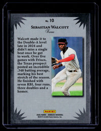 2025 Panini Donruss Elite Series Sebastian Walcott Red Xplosion #10 /99 - back