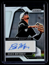 2025 Panini Prizm Baseball Prospect Signatures Braden Montgomery Autograph PS-BM - front