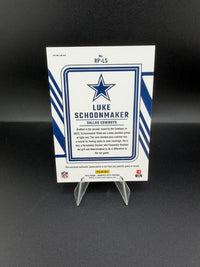 2023 Panini Donruss Optic Rookie Phenom Luke Schoonmaker Blue Hyper RP-LS Cowboys - back