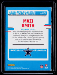 2023 Panini Donruss Football Rated Rookie Mazi Smith #326 - back