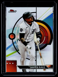 2022 Topps Finest Refractor #14 Javier Baez Detroit Tigers - front