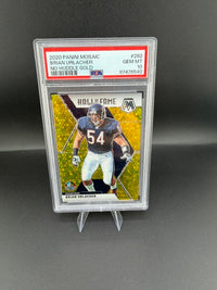 2020 Panini Mosaic Hall of Fame Brian Urlacher #282 No Huddle Gold PSA 10 /10 - front