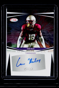 2025 SAGE Autograph Cam Riley Autograph #A-CM2 Florida State - front