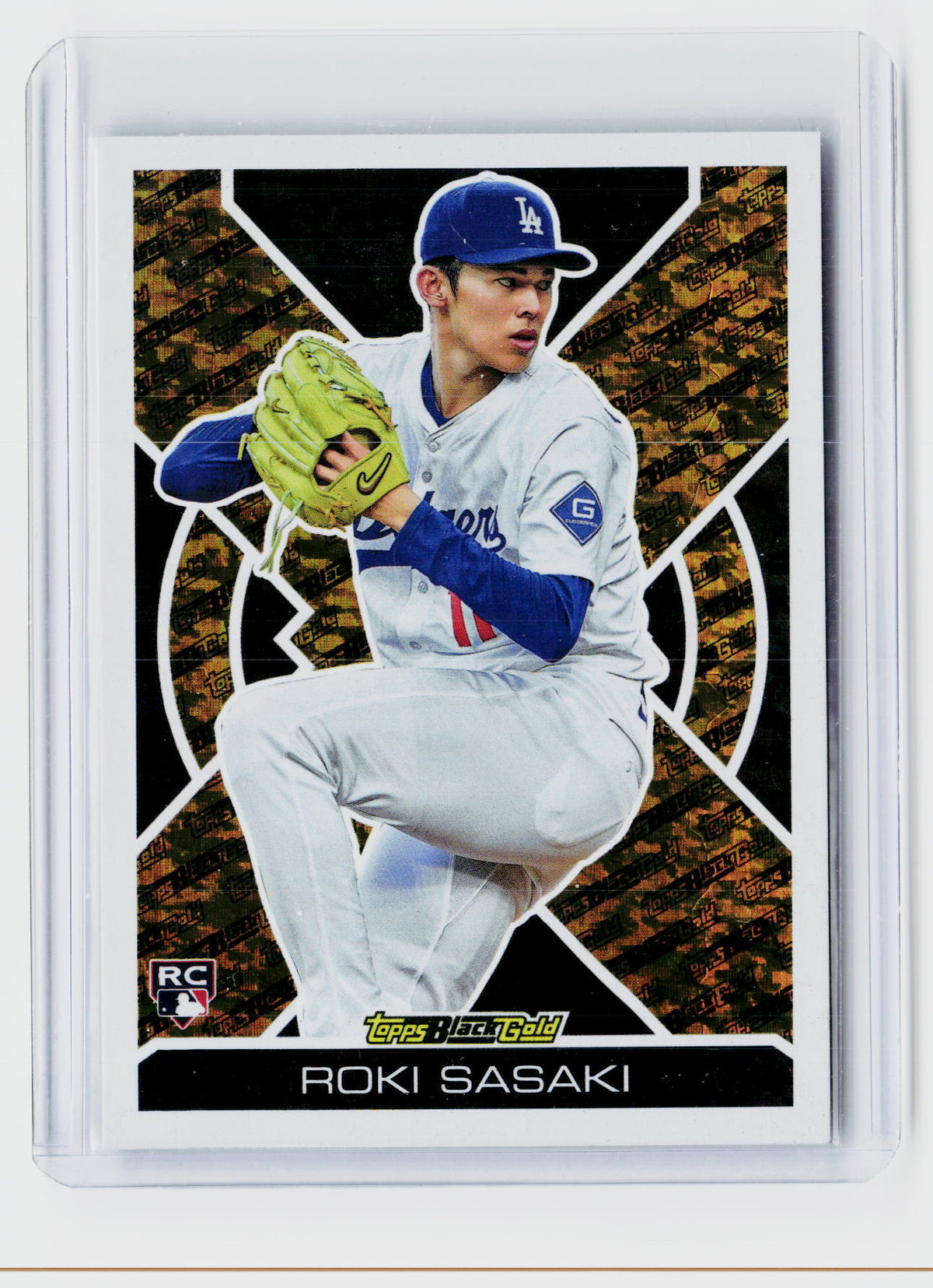 2025 Topps Black Gold Roki Sasaki RC BG-24 Los Angeles Dodgers - front