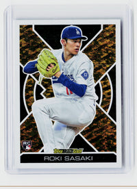 2025 Topps Black Gold Roki Sasaki RC BG-24 Los Angeles Dodgers - front