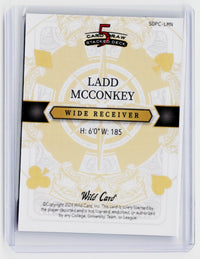 2024 Wild Card 5 Card Draw Stacked Deck Ladd McConkey 1/1 - back