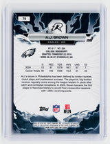 2025 Topps Resurgence Football #78 A.J. Brown Philadelphia Eagles - back