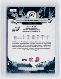 2025 Topps Resurgence Football #78 A.J. Brown Philadelphia Eagles - back
