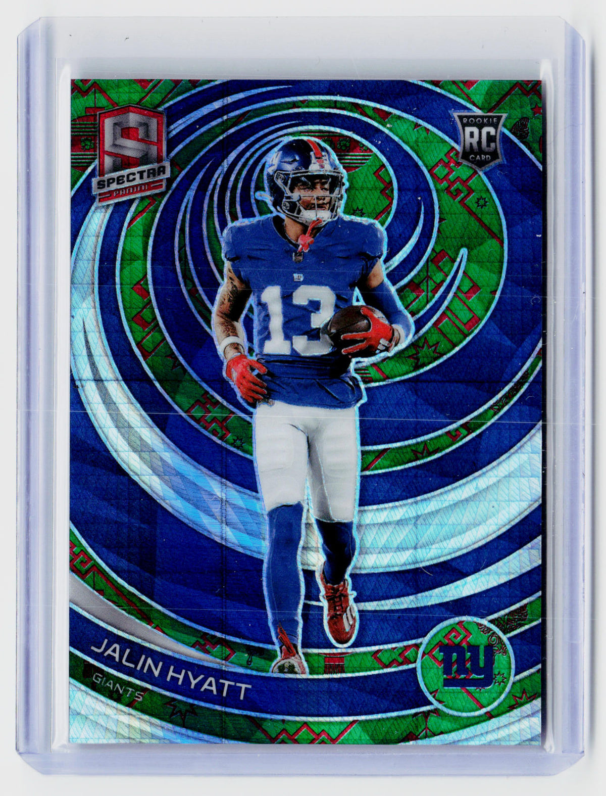 2023 Panini Spectra Football Jalin Hyatt Rookie #155 Serial-Numbered 7/8 - front