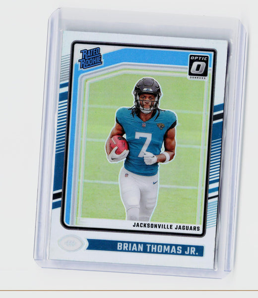 2024 Panini Donruss Optic Rated Rookie Brian Thomas Jr. #214 Jacksonville Jaguars - front