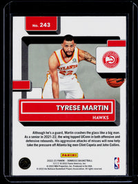 2022-23 Panini Donruss Rated Rookie Tyrese Martin Green Laser #243 - back