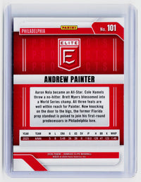 2026 Panini Donruss Elite Baseball Andrew Painter Prospects Aspirations RC /299 #101 - back