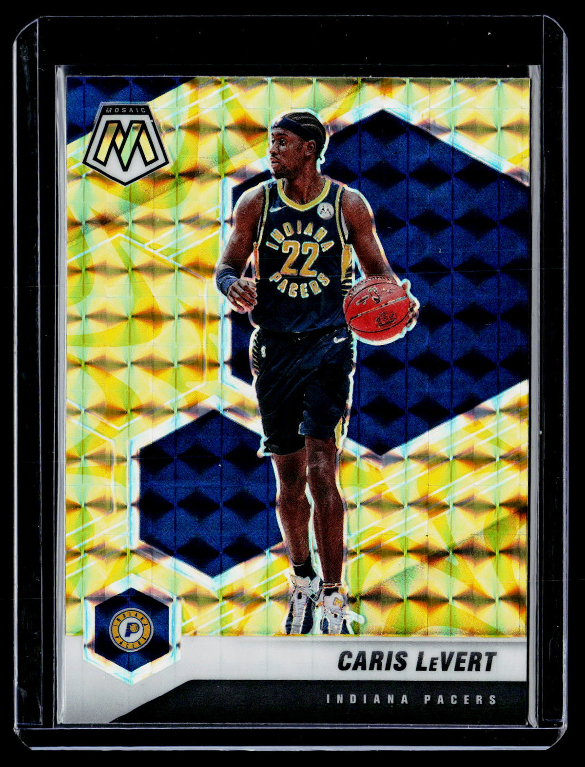 2020-21 Panini Mosaic Basketball Caris LeVert Silver #95 - front