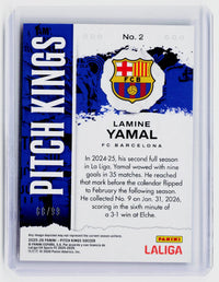 2025-26 Panini Pitch Kings Lamine Yamal Pink /99 #2 FC Barcelona - back