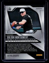 2025 Panini Prizm Baseball Colson Montgomery Blue Prizm #262 /199 - back