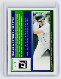2025 Panini Donruss Baseball Edgar Martinez #10 Pink Laser /50 - back