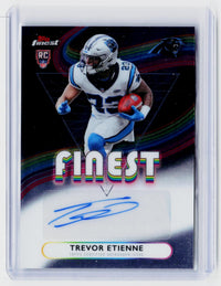 2025 Topps Finest Football Rookie Finest Autographs Trevor Etienne RC Auto RFA-TE - front
