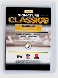 2025 Topps Signature Class Football Signature Classics Carnell Lake Auto /25 - back