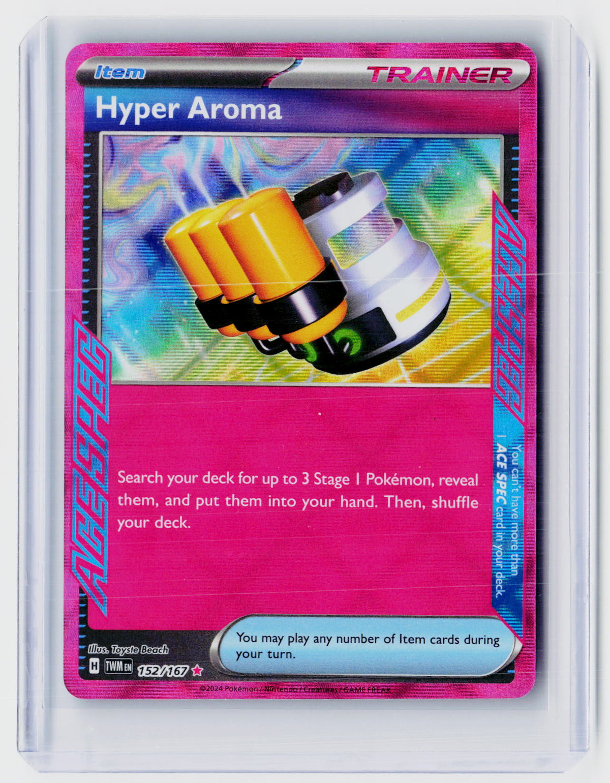 2024 Pokémon Twilight Masquerade Hyper Aroma ACE SPEC 152/167 - front