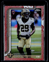 2025 Topps Chrome Quincy Riley Rookie #369 New Orleans Saints - front