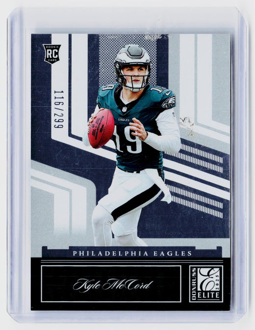 2025 Panini Donruss Elite Kyle McCord Rookie RC #47 /299 Philadelphia Eagles - front
