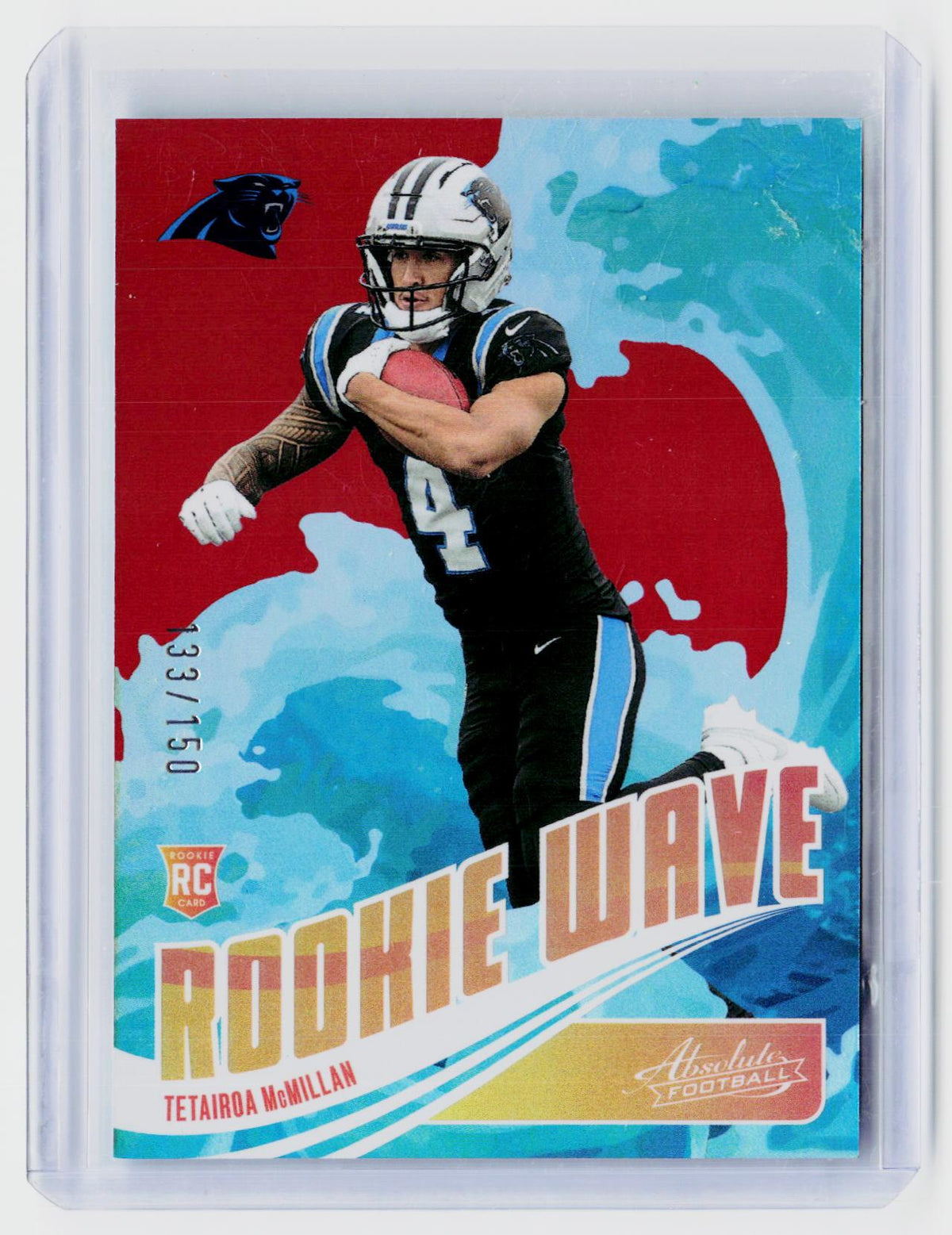 2025 Panini Absolute Rookie Wave Tetairoa McMillan RC #RW-TMN /150 - front