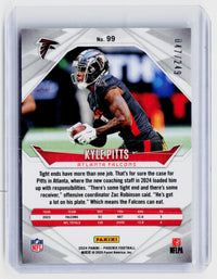 2024 Panini Phoenix Kyle Pitts Blue #99 /249 Atlanta Falcons - back