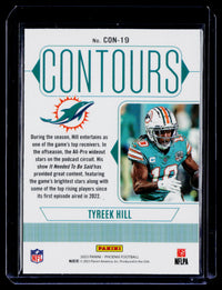 2023 Panini Phoenix Contours Tyreek Hill CON-19 Miami Dolphins - back