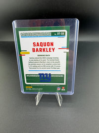 2023 Panini Donruss Optic Threads Saquon Barkley Memorabilia Card DT-SB - back