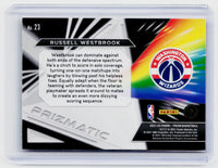 2021-22 Panini Prizm Russell Westbrook #23 Washington Wizards - back