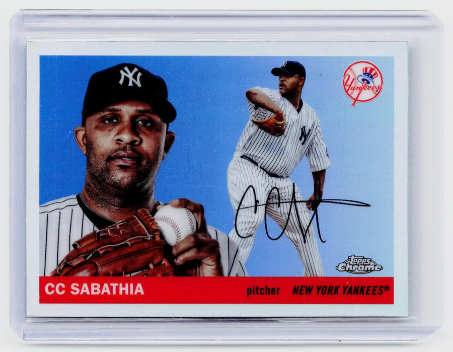 2025 Topps Chrome Refractor #227 CC Sabathia New York Yankees Autograph - front